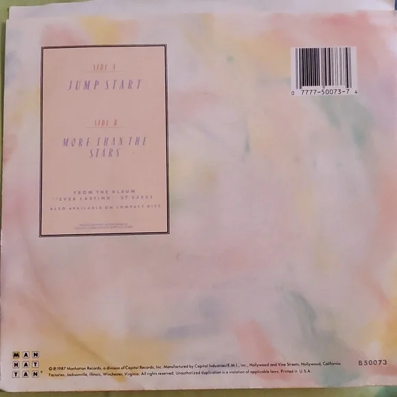 2/$8 VINYL Natalie Cole Jumpstart and More Than The Stars 45rpm 7" - Picture 2 of 4